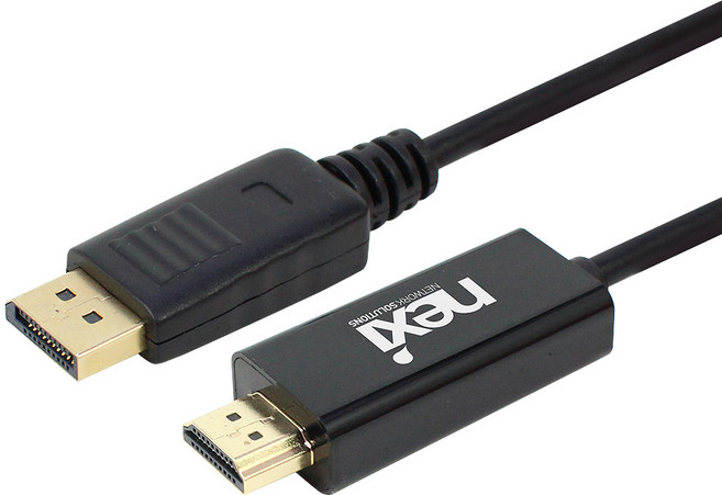 넥시 DP to HDMI v1.2 케이블 2m NXC002, 1개
