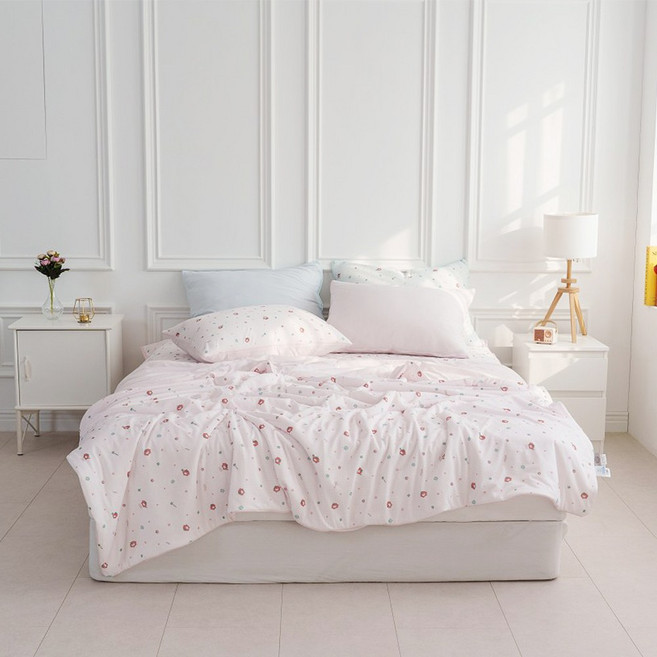 리눔아티카 쿨링 냉감 여름 시원한 얇은 가벼운 이불, 핑크