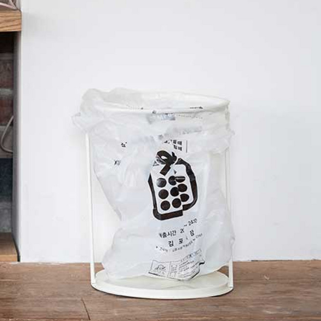 서전산업 쓰담 쓰레기봉투 거치대 20L, 아이보리