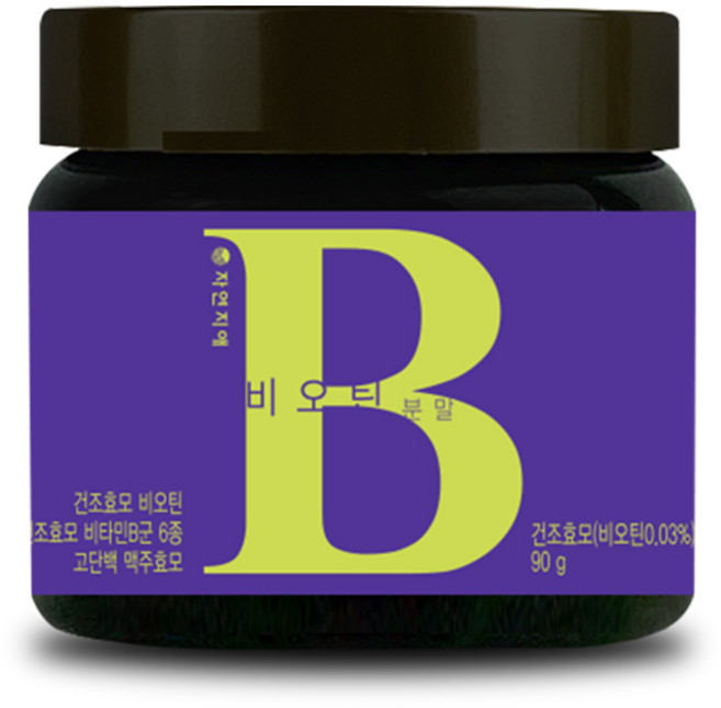 자연지애 건조효모 유래 비오틴 분말, 1개, 90g