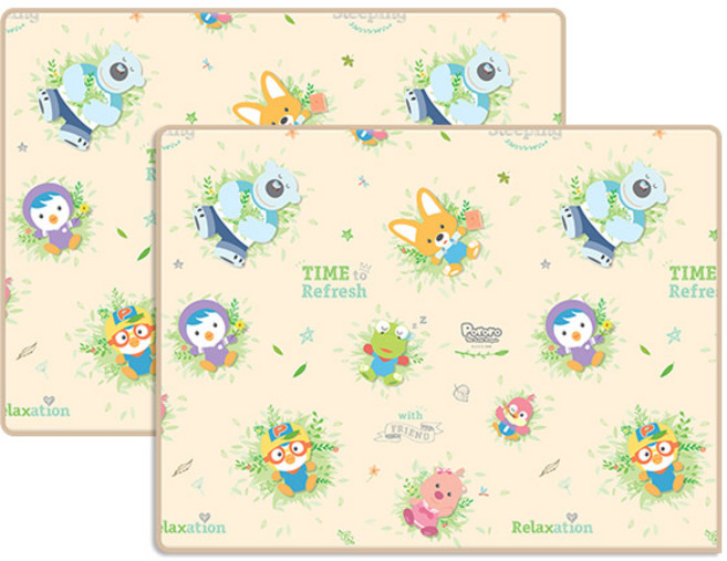 파크론 PE 웰빙 놀이방매트 2p, 뽀로로 하늘구경