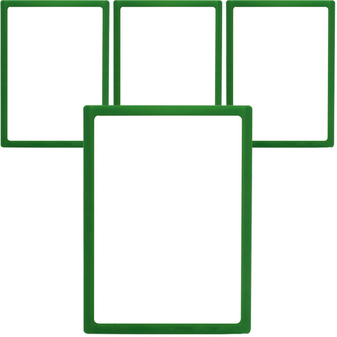 인디 스티키 포켓패드 A4 IH0137 4p, PET, 1세트