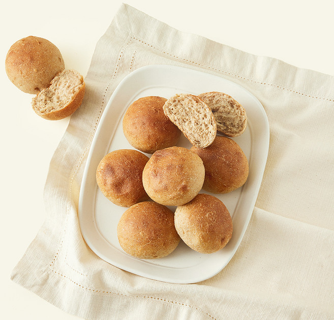 바른식방 통밀 모닝빵, 440g, 1개