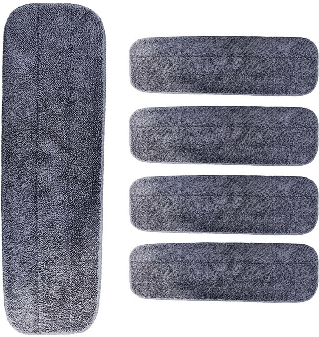 월드크린 극세사 밀대걸레 루프패드 그레이, 5개