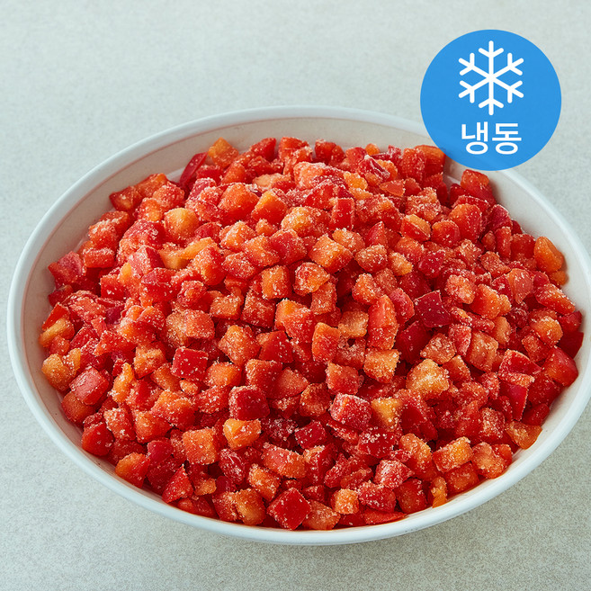 홍피망 다이스 (냉동), 1개, 1kg