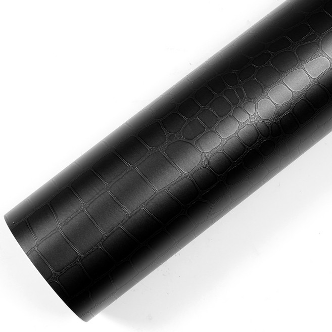 로즈로사 인테리어필름 인조가죽 레더 시트지 SG55, 블랙, 100cm x 30m