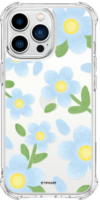 트라이코지 플라워 드로잉 방탄 휴대폰 케이스