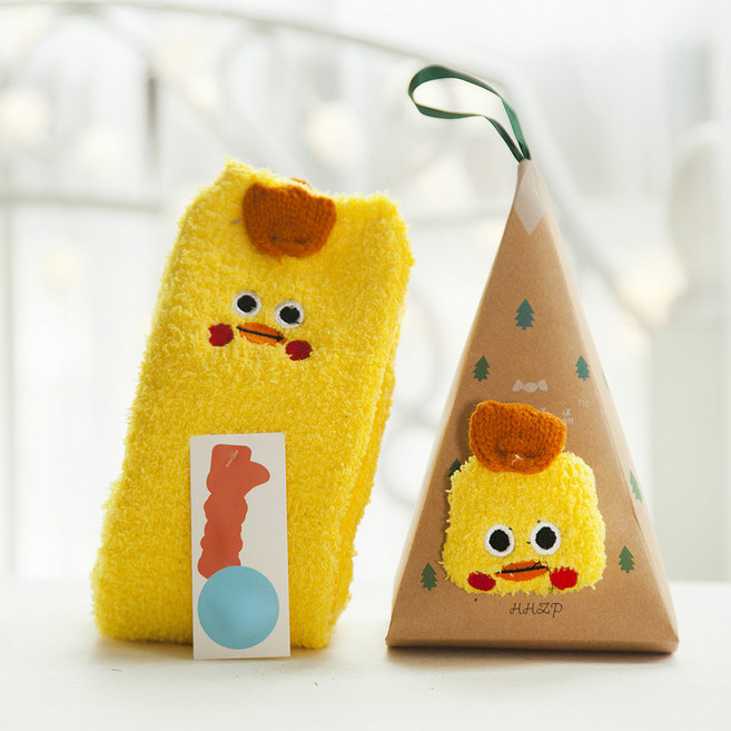 엘쏘 귀여운 캐릭터 수면양말