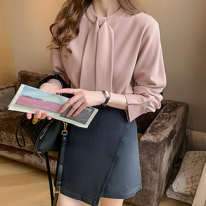 패션풀 드포 타이 블라우스 27760