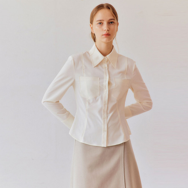 룩캐스트 피비 슬릭 블라우스