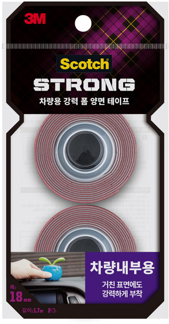 스카치 쓰리엠 차량용 강력 폼 양면 테이프 차량내부용, 1개