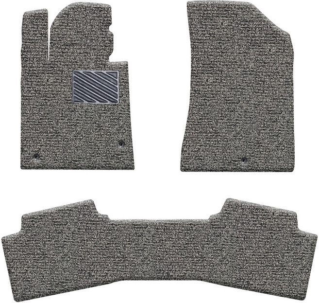 포시즌카매트 프리미엄 코일카매트 확장일체형 1+2열 3p, 기아 K5 3세대 2019년 11월~, 그레이