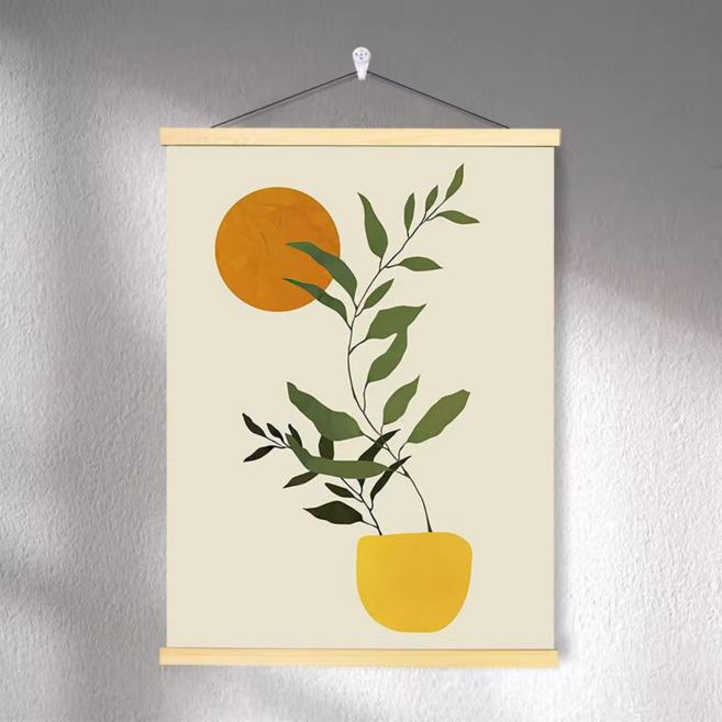 Soul Rich 清新木質掛軸海報 D