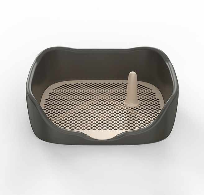 파스텔펫 강아지 모던 튐방지 배변판 FREE, 블랙, 1개