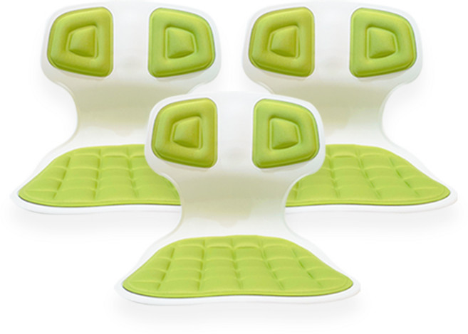 팬물산 픽스 바디체어 3p, 그린