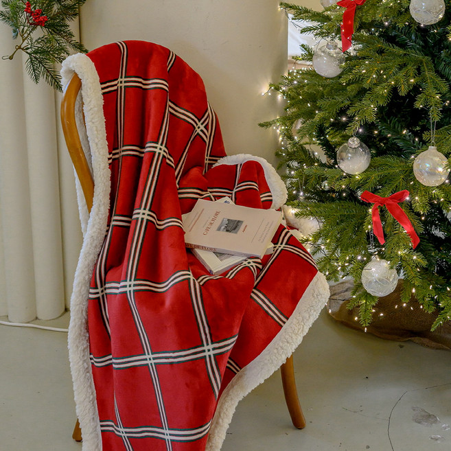 믹스앤매치 크리스마스 카스테라 극세사 담요