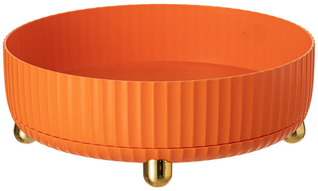 구디푸디 템바보드 주방 양념통 다용도 360도 회전형 정리함, 오렌지, 1개