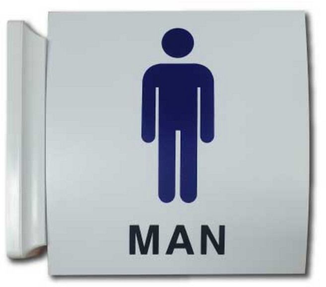 쁘띠팬시 돌출 표지판 F25050, 1개, 남자화장실