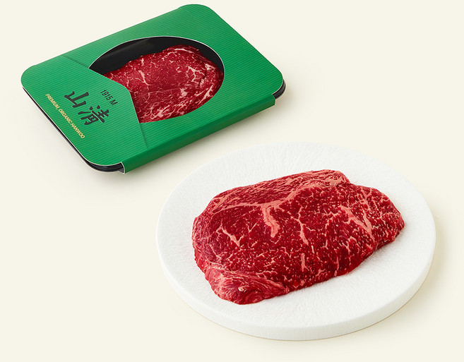 유기축산물 인증 산청 한우 등심 1++등급 구이용 (냉장), 150g, 1개