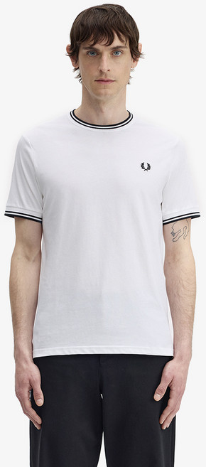 FRED PERRY 男士雙飾邊T恤 M1588V