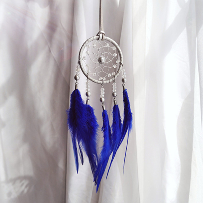 PDS홈데코 행운의 날 수면도움 예쁜 공예 드림캐쳐, 코발트블루