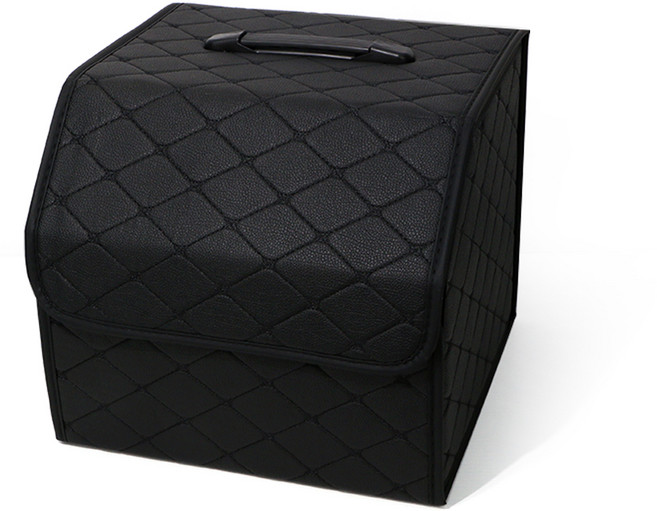 벤오토 깔끔이 트렁크 정리함, 블랙 + 블랙스티치