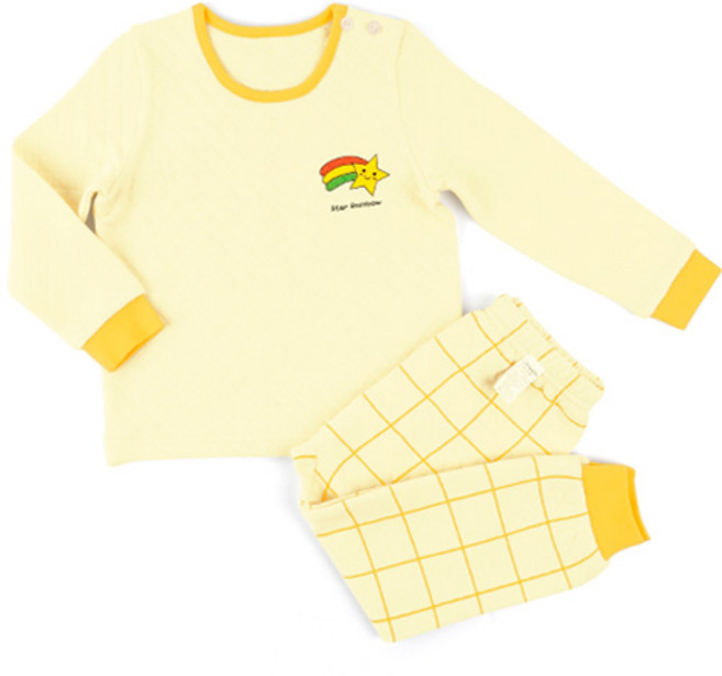 메이키즈 아동용 레인보우스타 보온내의 상하 세트