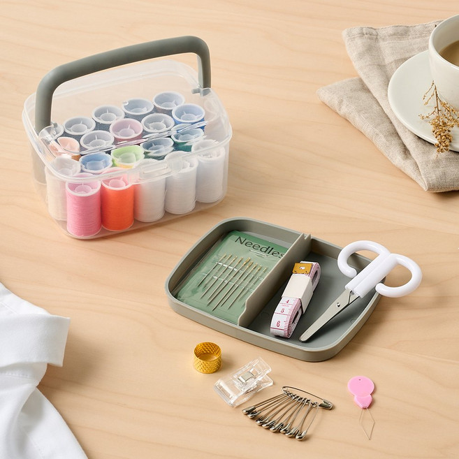 모던하우스 다 들어있는 바느질 세트, 1세트, 그레이