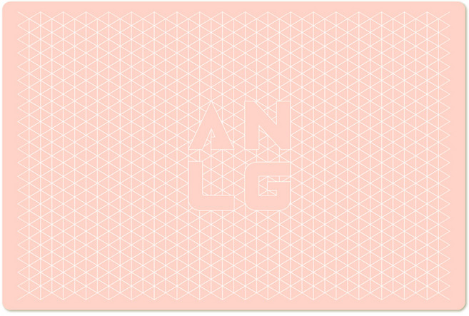 아날로그 양면 셀프힐링 울트라 커팅매트, 그레이 + 핑크