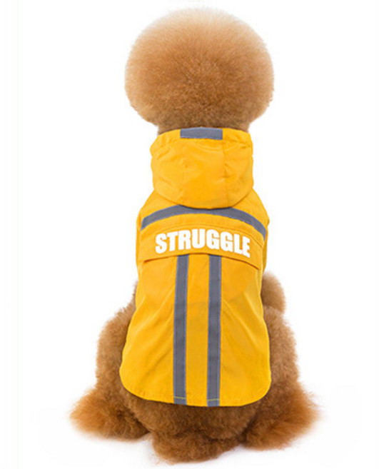 MING Z 강아지 고양이 야광 안전 자켓, 옐로우, 1개