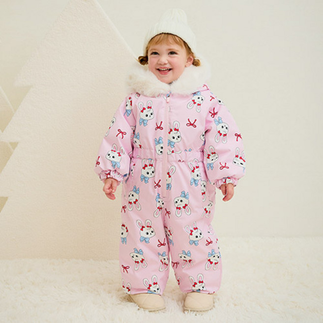 milkmile Milky 蝴蝶結兔子滑雪服