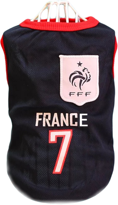 볼독 반려동물 축구복 티셔츠, 프랑스, 1개