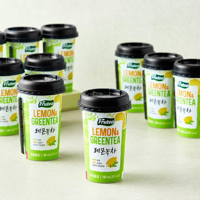 푸르밀 푸르티 레몬녹차 아이스티, 10개, 190ml