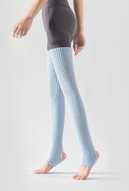 비스타 발레 필라테스 무용 레그워머, 하늘색