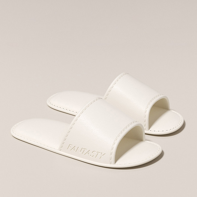 아리코 호텔식 모던 슬리퍼, 아이보리, 1개