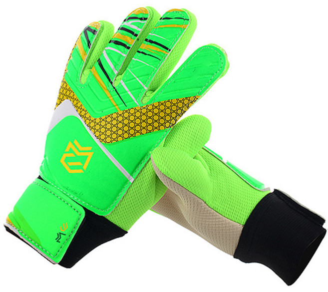 충격흡수에 강한 축구 골키퍼 장갑, 형광, 1개