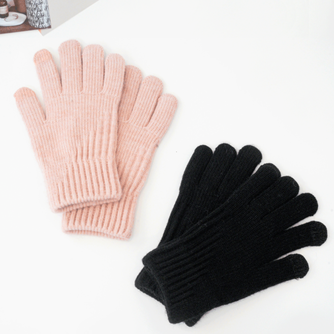 르미다 고급 패턴 도톰한 터치 장갑 양손착용 2세트