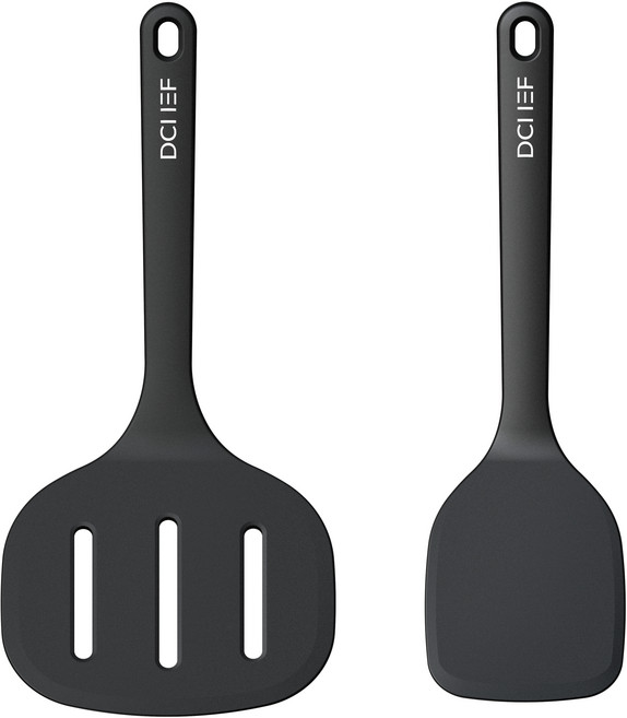 데일리셰프 대왕뒤집개 2종 세트, 블랙, 1세트