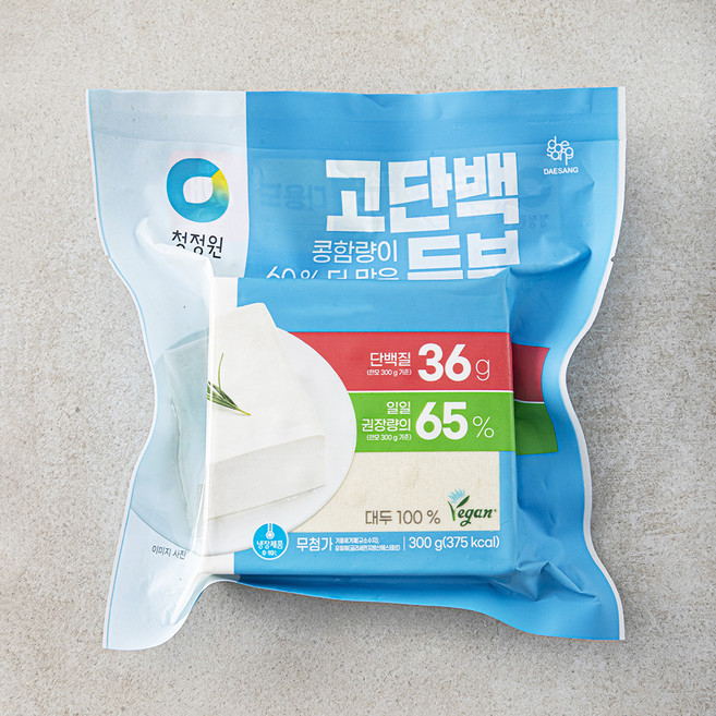 청정원 고단백 두부, 300g, 1개
