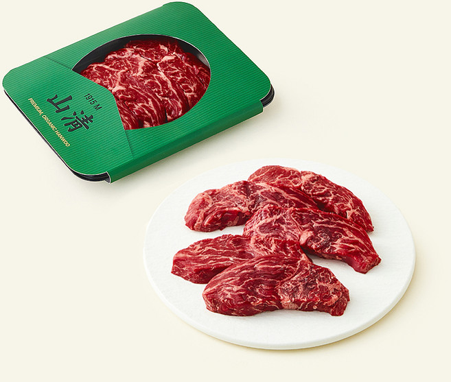 산청 유기축산물 인증 한우 토시살 1등급 구이용 (냉장), 1개, 200g