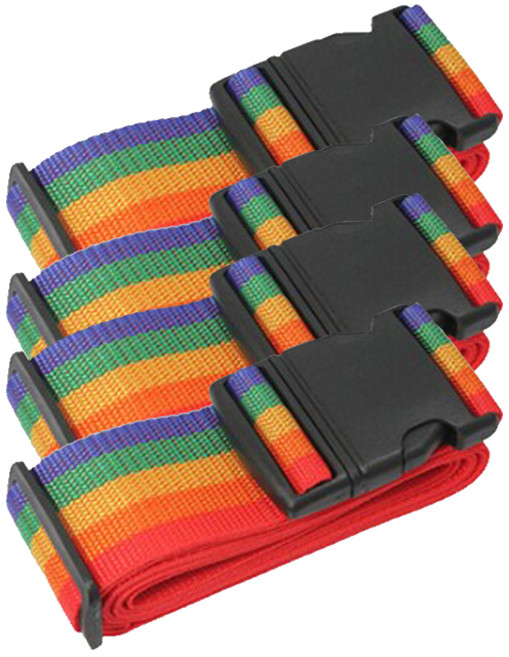 스카이트립 여행 캐리어 번호 자물쇠 벨트 레인보우 일반형 4개