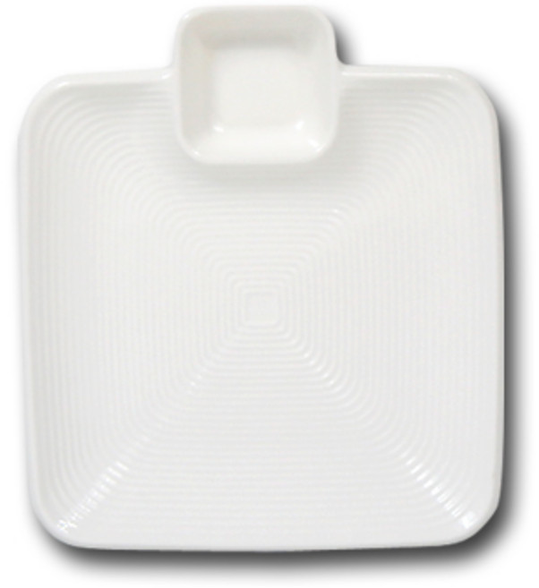 프로방스 트윈 서빙 접시 사각형, 화이트, 1개