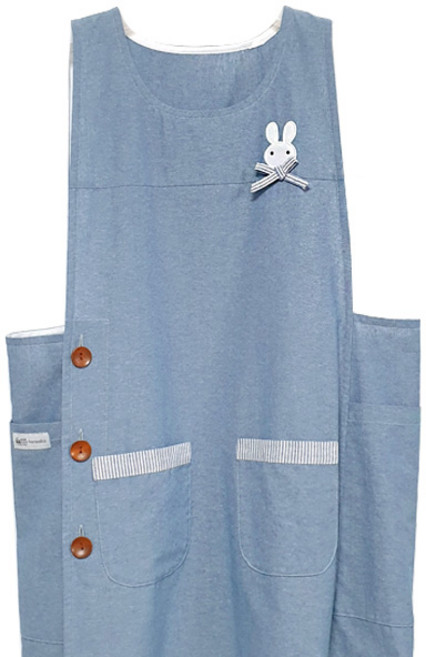 HOME ALICE Rabbit Ones L號圍裙, 藍色, 1個