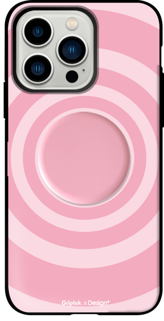 더다움 디자인플러스 그립톡 라인 원형 마카롱 카드 도어 범퍼 휴대폰 케이스