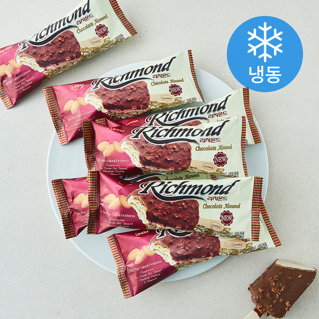 라벨리 리치몬드 아이스크림 (냉동), 6개, 1개입, 108ml