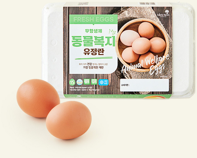 한스팜 동물복지 인증 대란 780g, 1개, 15구