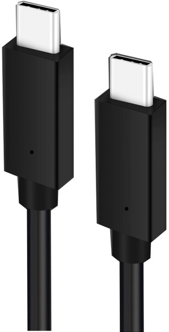 라온 USB C to C타입 60W PD충전기 퀵차지 3.0 급속 고속 충전케이블, 1m, 블랙, 1개