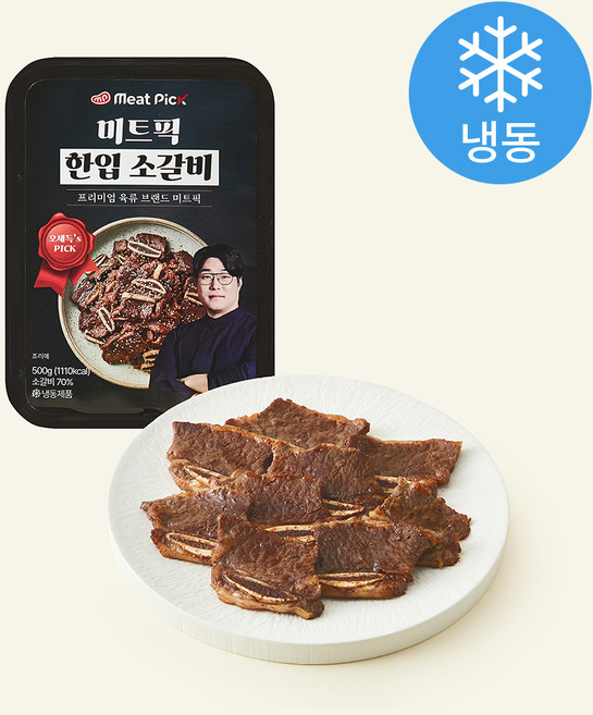 미트픽 오세득의 한입 소갈비 (냉동), 1개, 500g