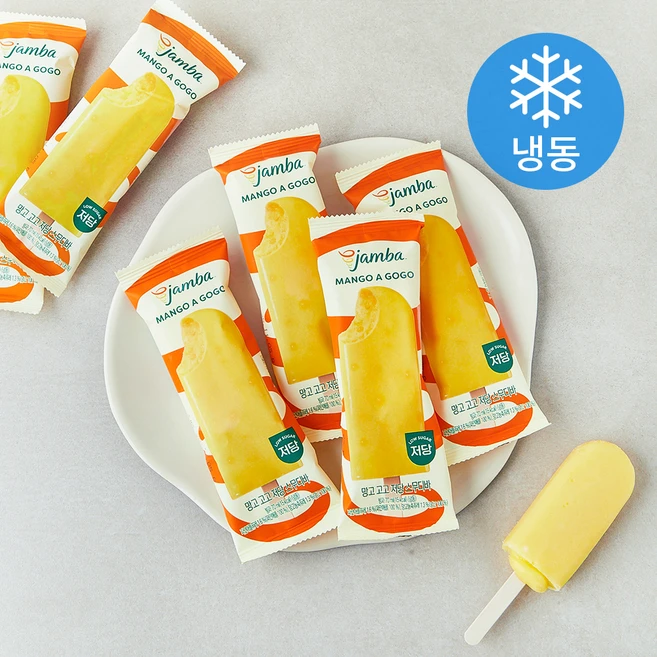 잠바주스 망고 고고 저당 스무디 바 (냉동), 6개, 1개입, 70ml - 쿠팡