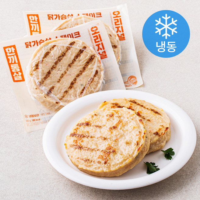 한끼통살 닭가슴살 스테이크 오리지널맛 (냉동), 100g, 5개입, 1개